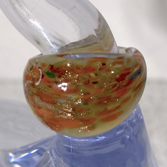 Vintage Art Glass Handmade Multicolour Band Ring - Picture 2 of 12